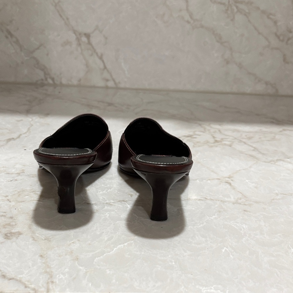 Cole Haan Women's Dark Brown Leather Mules - Picture 4 of 5